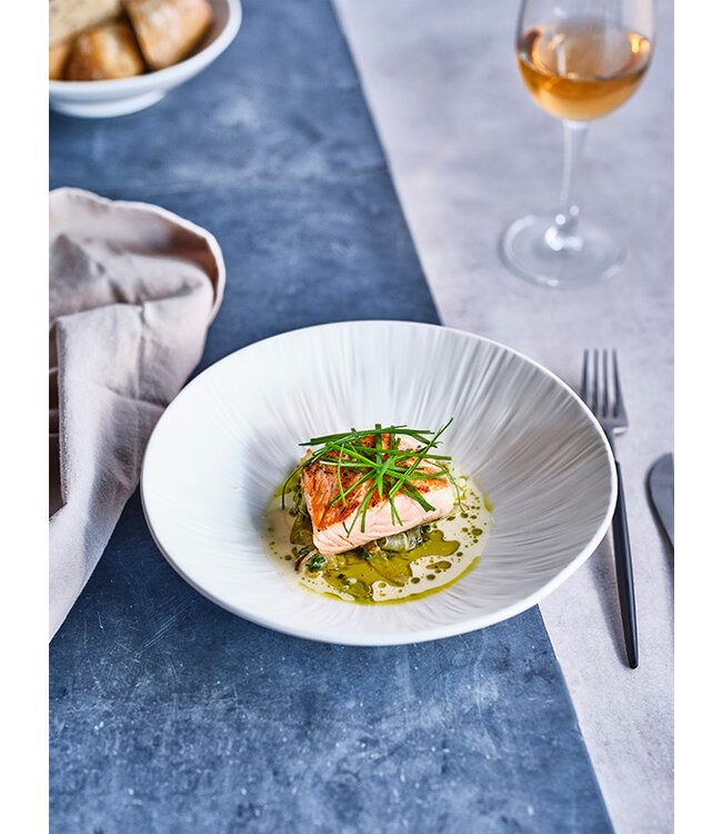 Bord 225x55 mm diep Pure White - Proof by Cosy & Trendy | prijs & verp per 3 stuks