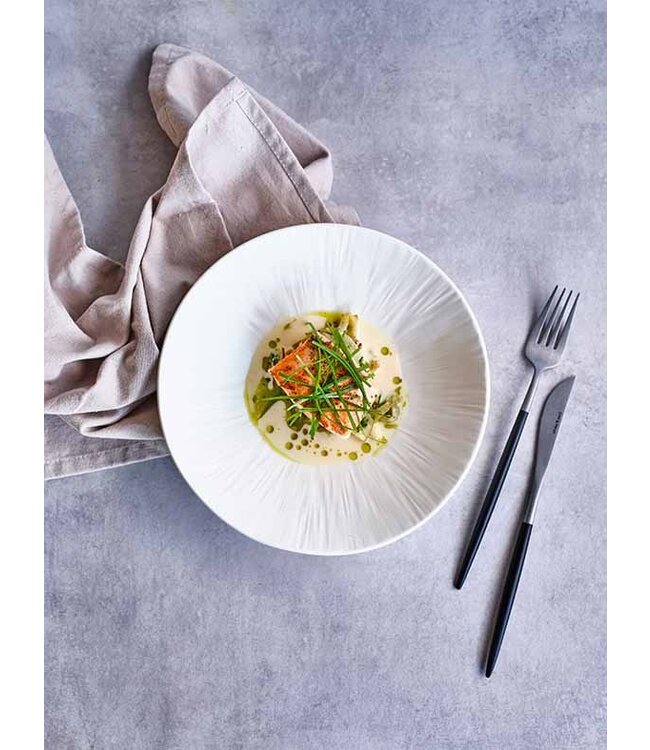 Bord 225x55 mm diep Pure White - Proof by Cosy & Trendy | prijs & verp per 3 stuks