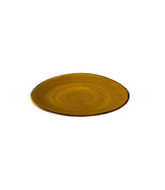 Bord 210 mm driehoek Jersey geel - Q Authentic | prijs & verp per 6 stuks