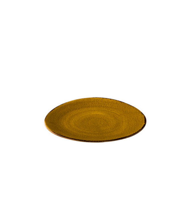 Bord 170 mm driehoek Jersey geel - Q Authentic | prijs & verp per 24 stuks