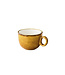 Koffiekop 35 cl Latte stapelbaar Jersey geel - Q Authentic | prijs & verp per 6 stuks