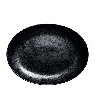 RAK Schaal 360x270 mm ovaal mat zwart Karbon - RAK | prijs & verp per 6 stuks
