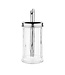 Suikerstrooier Ø75x(h)175 mm glas/RVS Ø19mm tuit