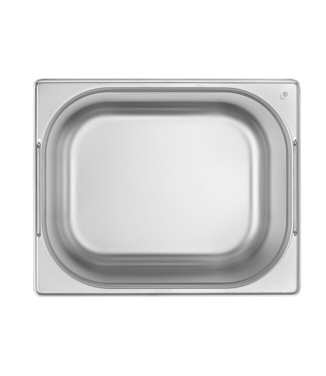 Gastronormbak rvs 1/2-200 mm diep met greep - Hendi