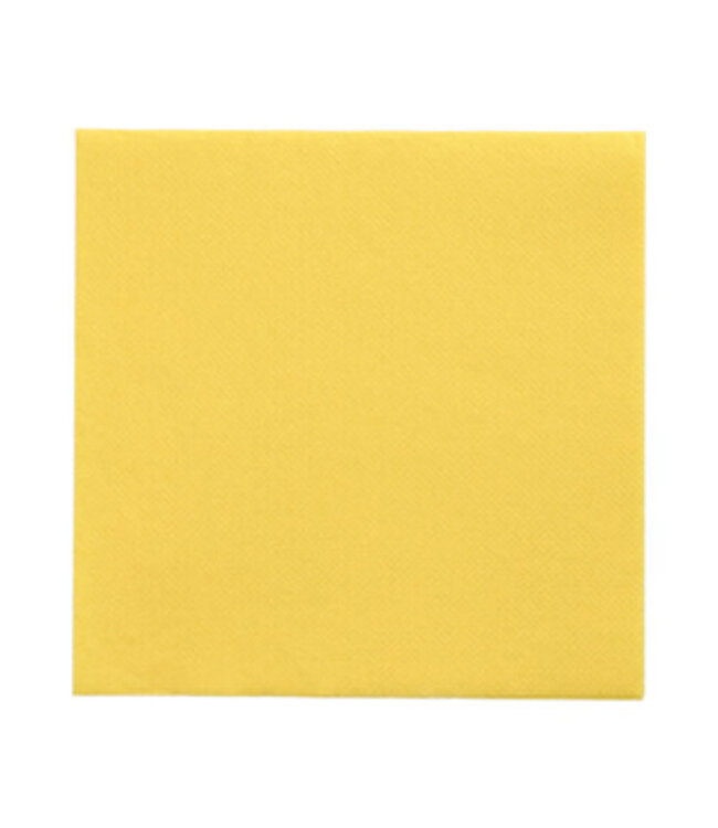 Servet 24x24 cm 2-laags geel 1/4 gevouwen - Papstar | prijs & verp per 400 stuks