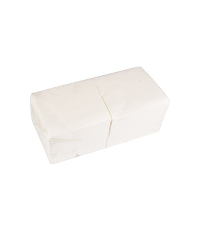 Servet 24x24 cm 2-laags wit 1/4 gevouwen Papstar| prijs & verp per 2.000 stuks