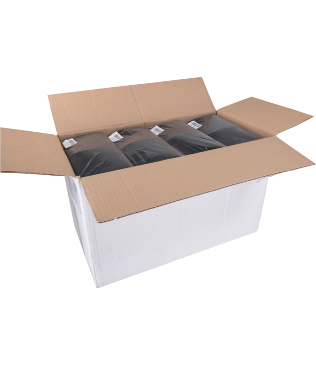 Servet 24x24 cm 2-laags zwart 1/4 gevouwen | prijs & verp per 300 stuks