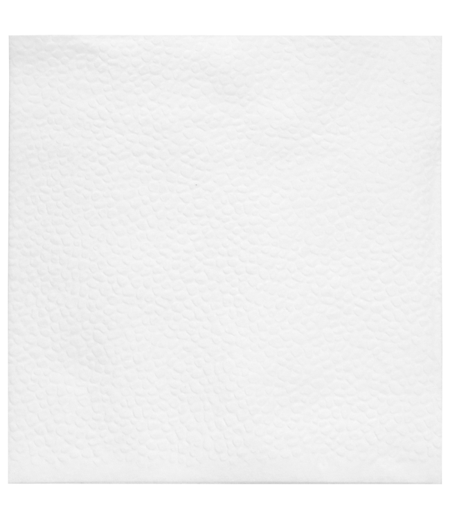 Servet 24x24 cm 1-laags wit 1/4 gevouwen | prijs & verp per 500 stuks
