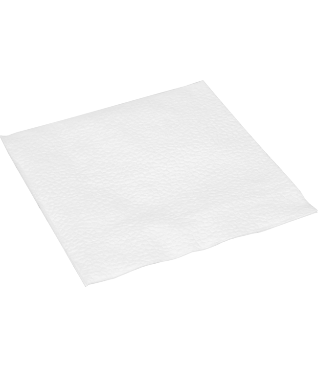 Servet 24x24 cm 1-laags wit 1/4 gevouwen | prijs & verp per 500 stuks