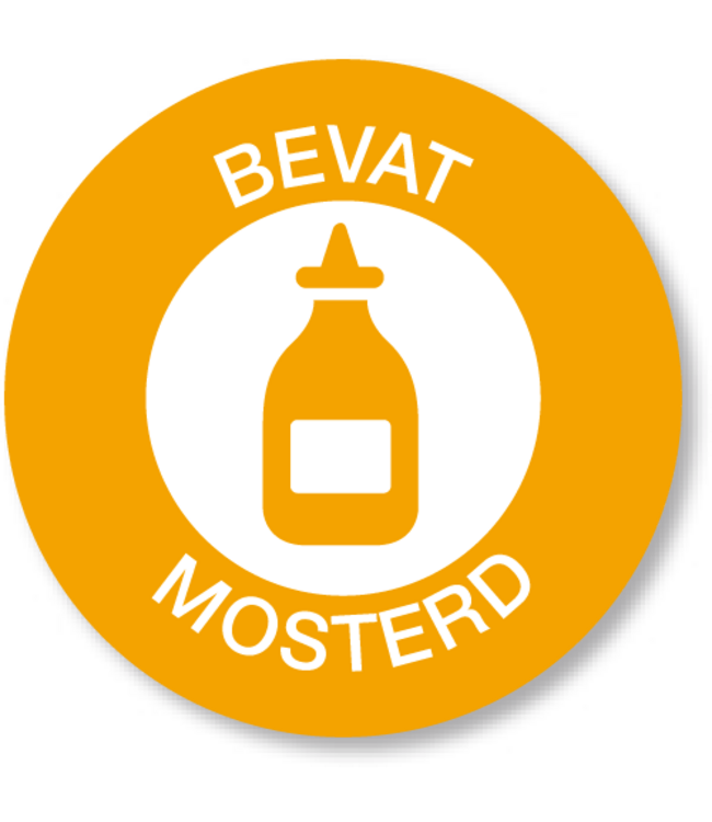 Allergenenstickerset 14 rol a 500 stuks