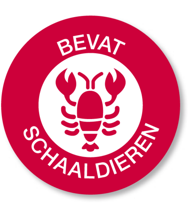 Allergenenstickerset 14 rol a 500 stuks