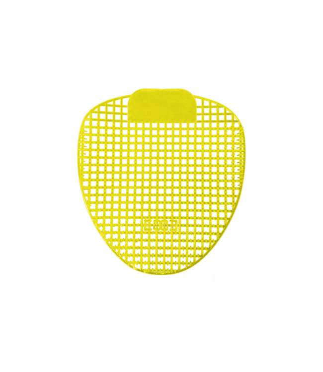 Urinoirmat Ø166 mm lemon/geel geur verspreidend met anti spathaartjes | prijs & verp per 10 stuks