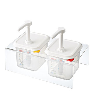 Araven Sausbar (2x2,6L) tbv sausdispenser 1/6GN-150 mm - Araven