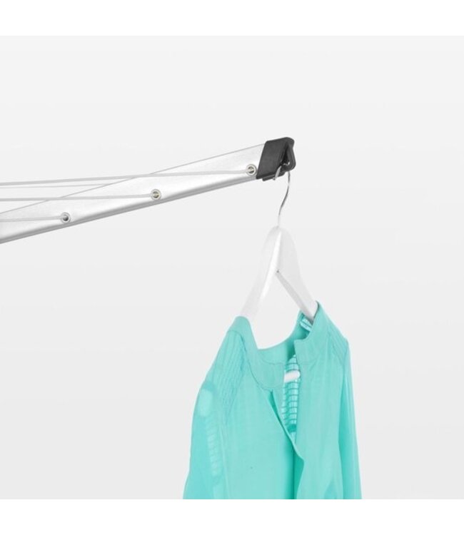 Droogmolen 40 mtr met metalen grond anker metallic grey - Brabantia