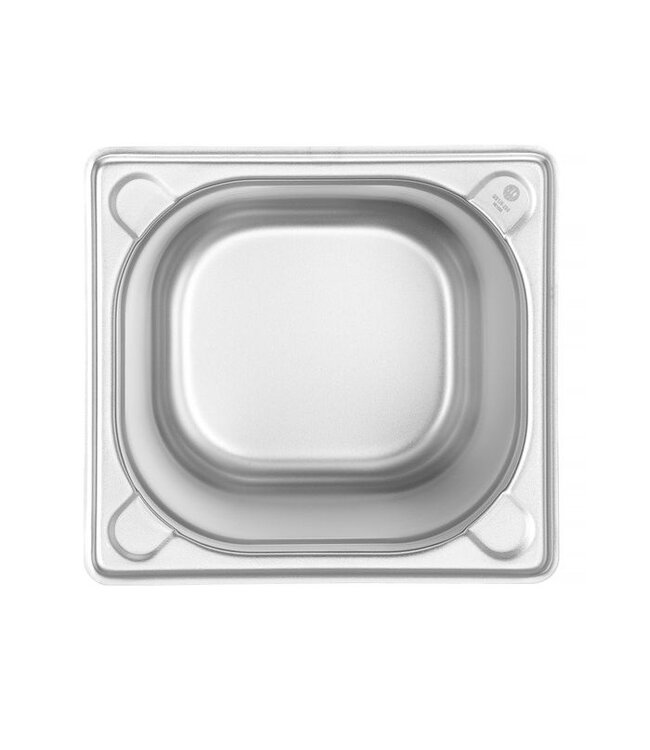 Gastronormbak rvs 1/6-065 mm diep zonder greep Kitchen Line - Hendi
