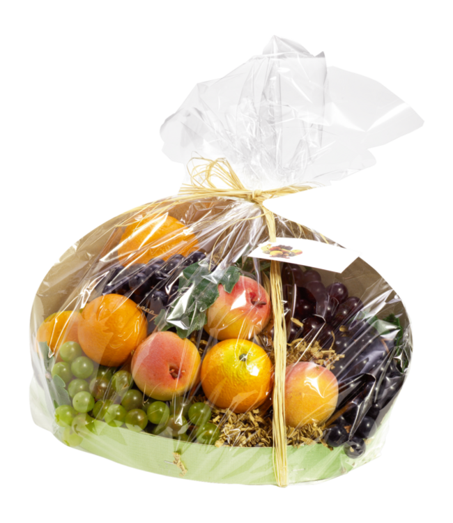 Fruitmandfolie OPP 60 cm x 50 mtr 25my transparant