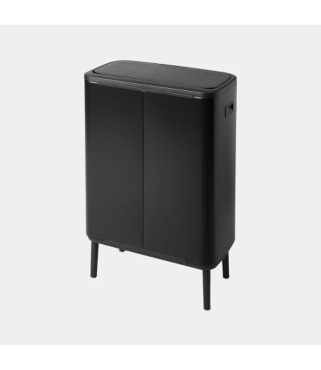 Afvalbak 2x 30 ltr Bo Touch Bin Hi Matt Black - Brabantia