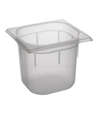 CaterChef Gastronormbak kunststof PC 1/6-150 mm diep transparant hittebestendig -40/+70°C