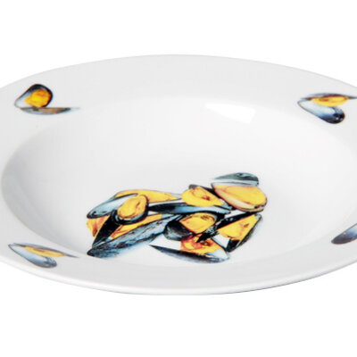 Servies voor mosselen