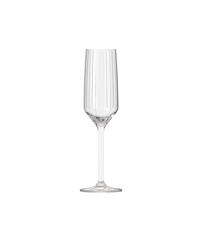 Champagneflute 22,5 cl Ø56x(h)230 mm Carre Optics - Royal Leerdam | prijs & verp per 6 stuks