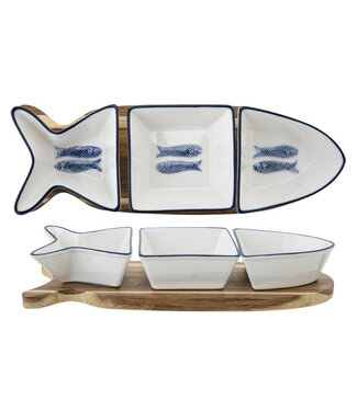 Cosy & Trendy Aperoset 227x95x48 mm 3-dlg visvorm Branzino - Cosy & Trendy | prijs & verp per 18 stuks