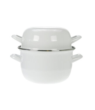Cosy & Trendy Mosselpan wit Ø18 cm 2,8 ltr 1,2 kg - Cosy & Trendy | prijs & verp per 6 stuks