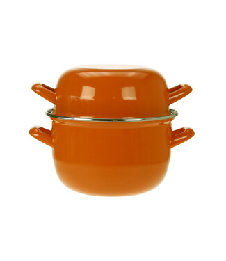 Cosy & Trendy Mosselpan oranje Ø18 cm 2,8 ltr 1,2 kg - Cosy & Trendy | prijs & verp per 6 stuks