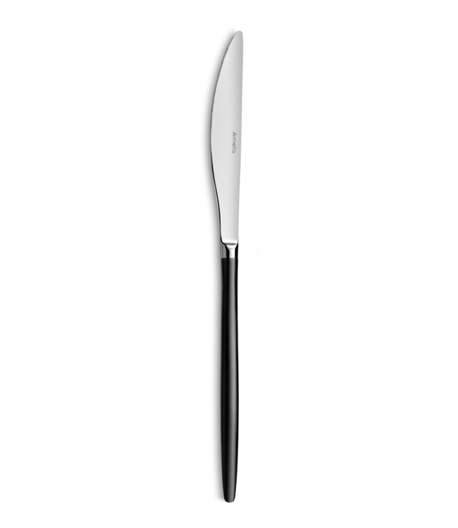 Tafelmes 230 mm 18/0 zwart 1114 Soprano - Amefa | prijs & verp per 12 stuks