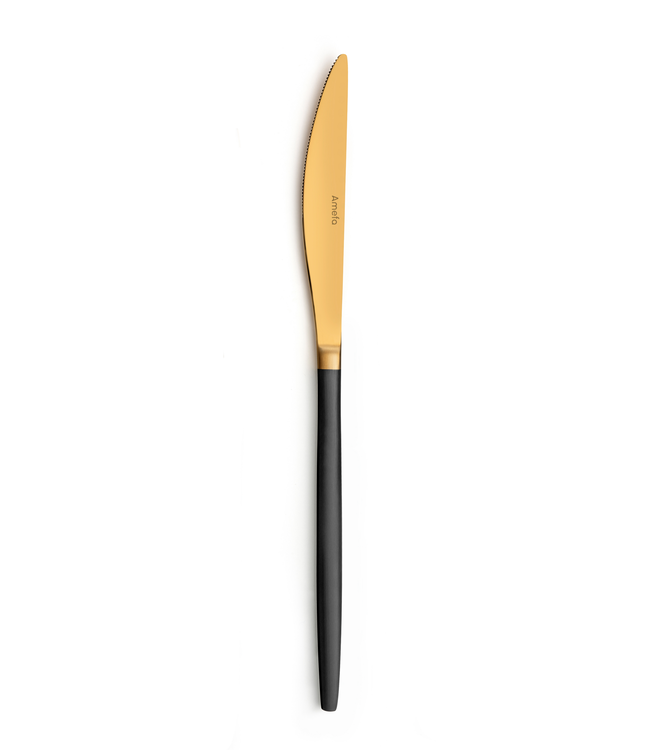 Tafelmes 230 mm 18/0 zwart goud 1114 Soprano - Amefa | prijs & verp per 12 stuks
