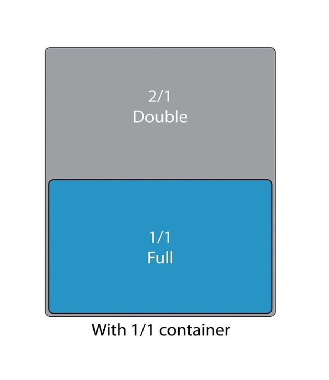 Gastronormdeksel polycarbonaat 1/1 hittebestendig -40/+100 °C