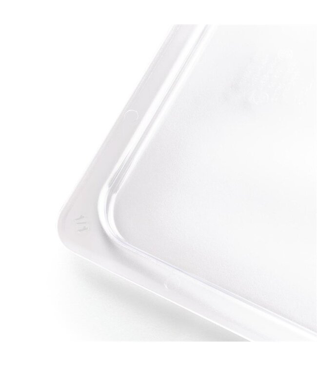 Gastronormdeksel polycarbonaat 1/1 hittebestendig -40/+100 °C