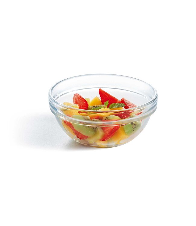 Schaal 120 mm transparant saladier empilable - Arcoroc | prijs & verp per 6 stuks