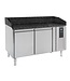 Combisteel Pizzawerkbank 1510x800x1000 mm (bxdxh) 2 deurs met zwart graniet werkblad - Combisteel