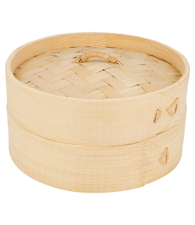Dimsum mandje Ø15x(h)8 cm - Bamboe