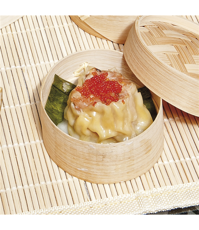 Dimsum mandje Ø15x(h)8 cm - Bamboe