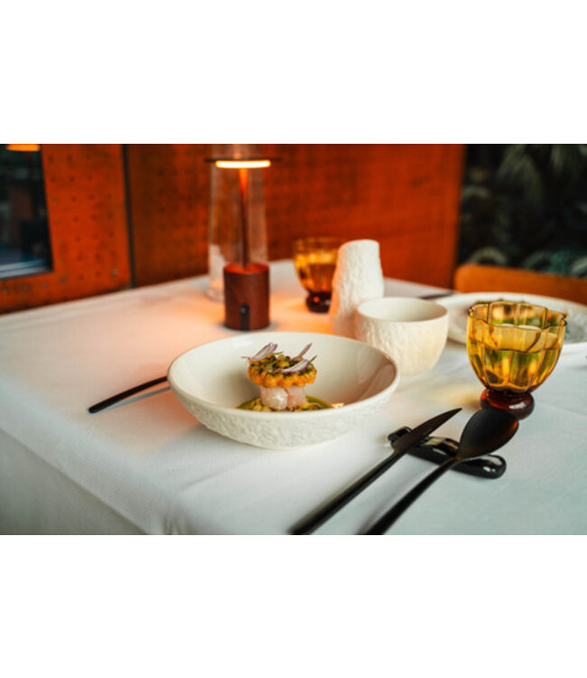 Bord Ø210x(h)85 mm coupe diep Chalk - Q Performance | prijs & verp per 6 stuks