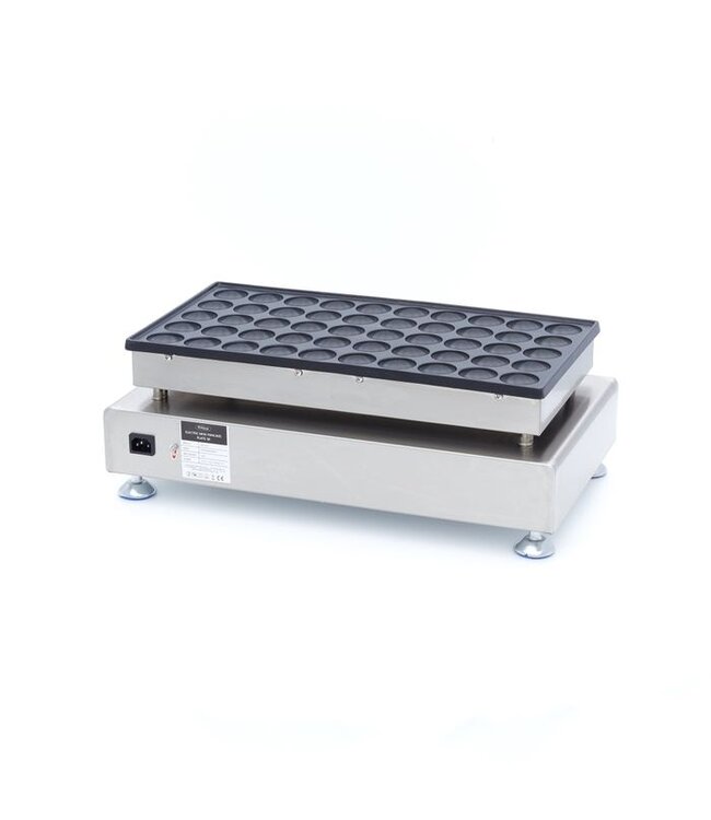 Poffertjesplaat Ø43 mm 50 uitsparingen 540x325x160 mm (bxdxh) 230V 1.500W