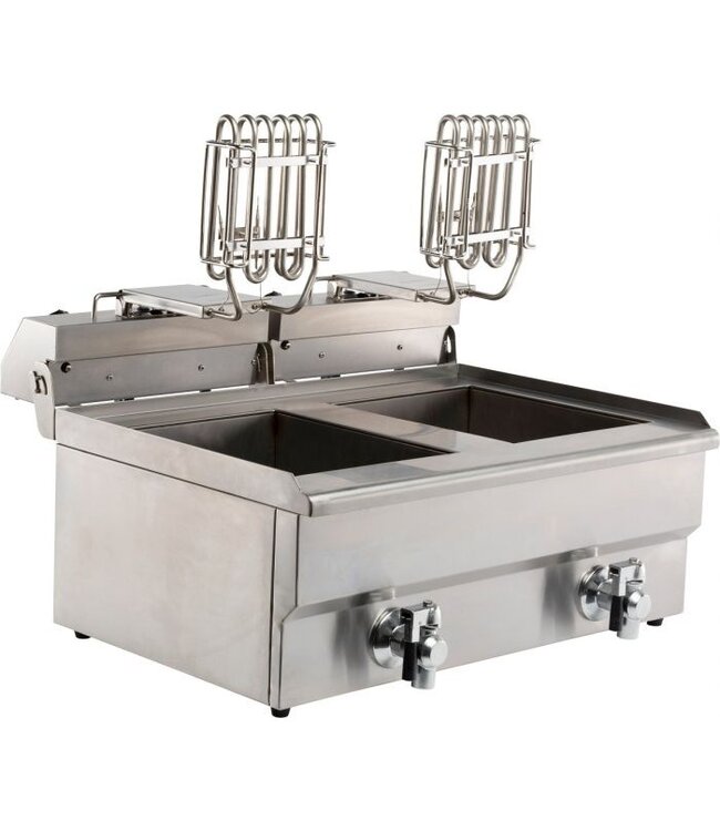 Tafelfriteuse 2x 8 ltr 630x505x355 mm (bxdxh) Elektrisch Tafelmodel - Combisteel