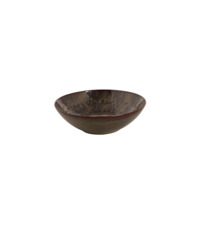 Schaal Ø240x(h)72 mm stoneware Victory Bruin - Palmer | prijs & verp per 4 stuks
