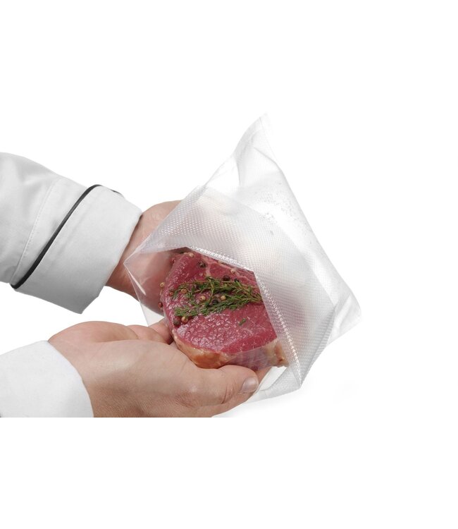 Vacumeerzak 250x350 mm met relief - Hendi | prijs & verp per 100 stuks