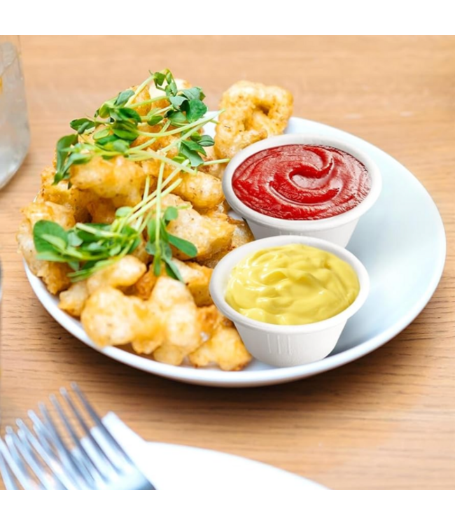 Sausbakje disp suikerriet 6 cl Ø6 mm wit | prijs & verp per 2.000 stuks