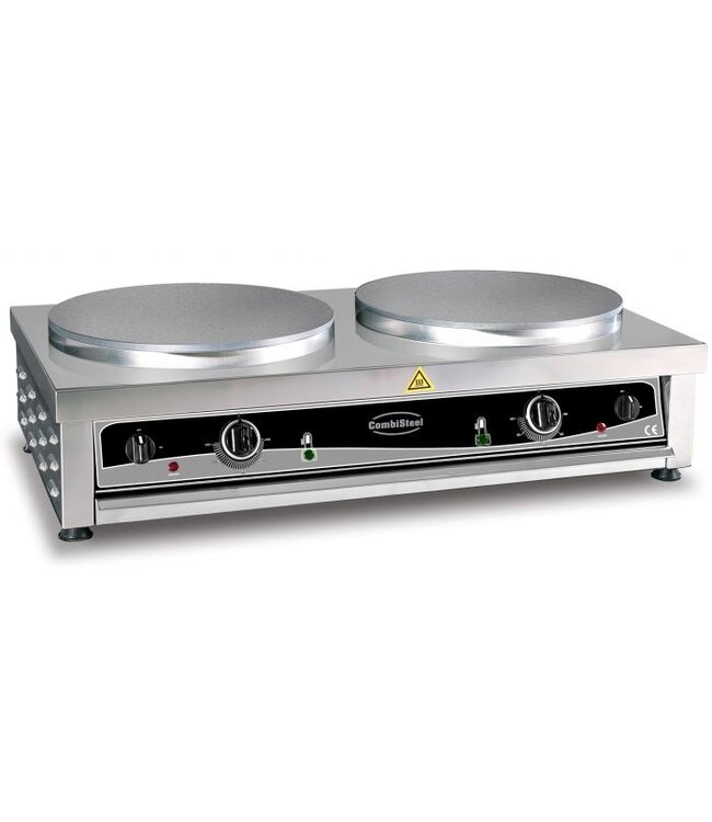Crepe machine 2x Ø40 cm 220V/3000W 900x520x245 mm (bxdxh) - Combisteel