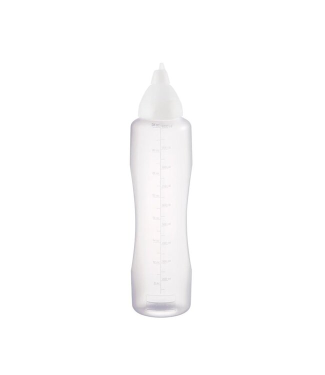 Knijpfles 1 ltr anti-drup transparant - Araven