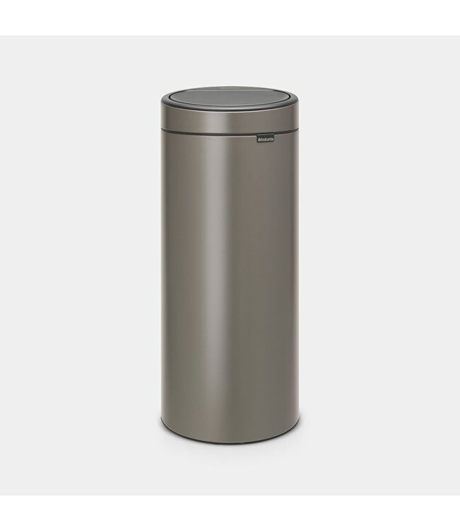 Afvalemmer 30 ltr Touch Bin New Platinum - Brabantia