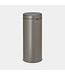 Brabantia Afvalemmer 30 ltr Touch Bin New Platinum - Brabantia