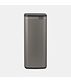 Brabantia Afvalemmer 30 ltr Bo Touch Bin Platinum - Brabantia