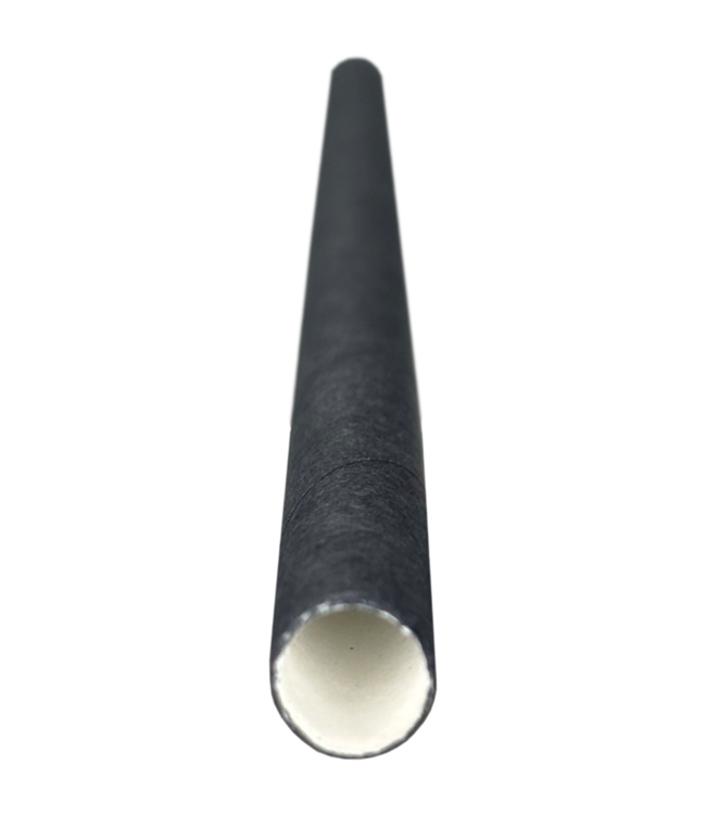 Rietje 150xØ7 mm zwart papier | prijs & verp per 500 stuks