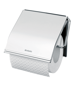 Brabantia Toiletrolhouder met klep Matt Steel ReNew -  Brabantia