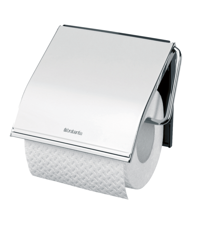 Toiletrolhouder met klep Matt Steel ReNew -  Brabantia