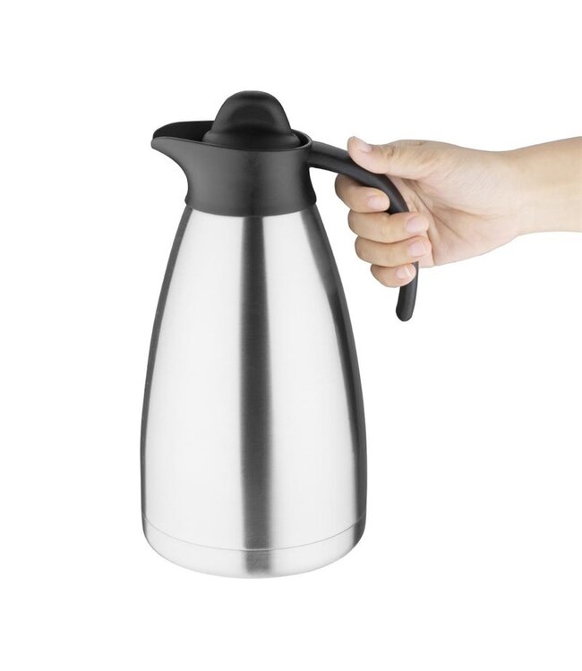Isoleerkan 1,5 ltr RVS met schroefdop